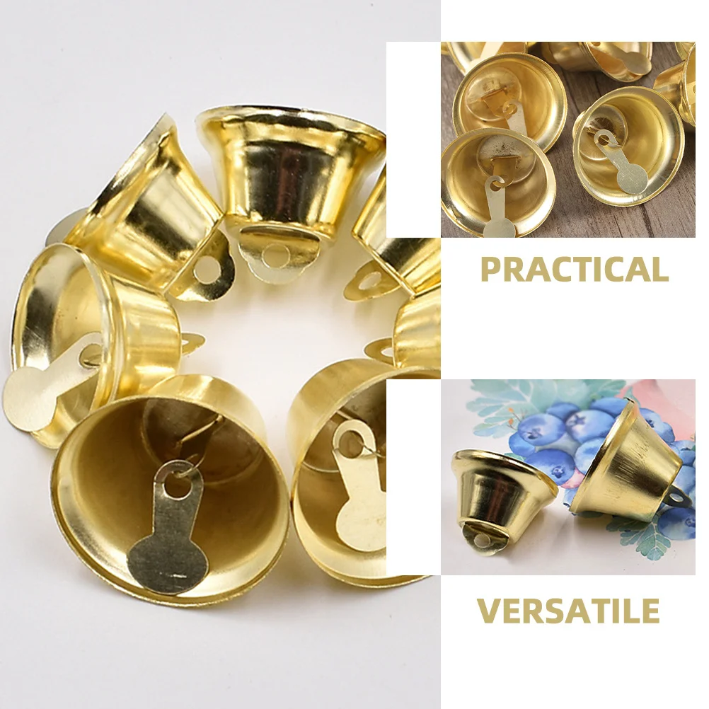 

15Pcs Metal Christmas Bells Handmade Small Bells Ornament Pendant Hanging Decoration for DIY Crafts Party Decor