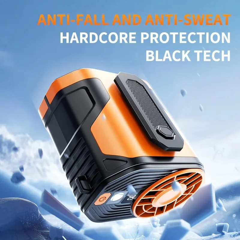 F83 High-Speed Waist-Mounted Fan Portable Clip-On Neck Fan with 100 Speed For Worksites Outdoor Activities image 5