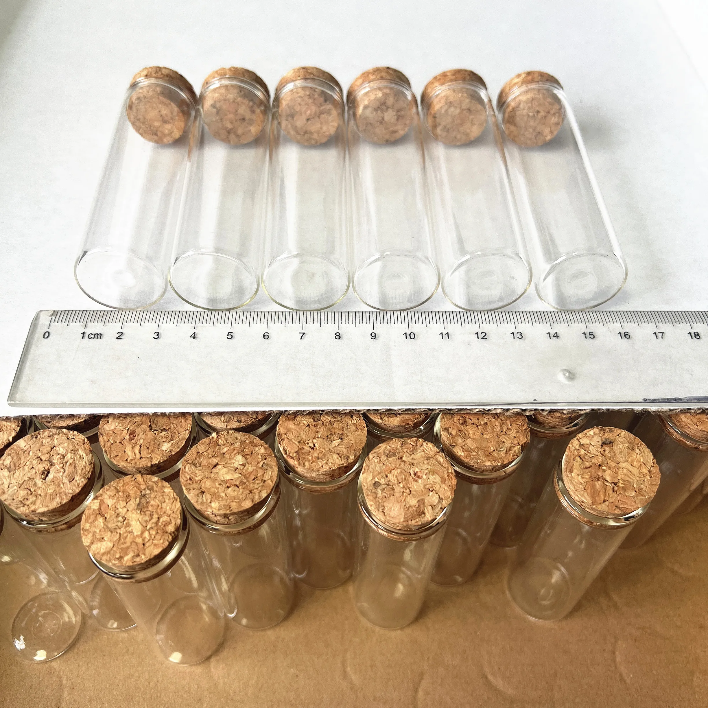24/40/80 PCS Small Glass Bottles with Cork 20×25×80mm Empty Wedding Dragee Containers DIY Crafts Decorative Test Tube Vials