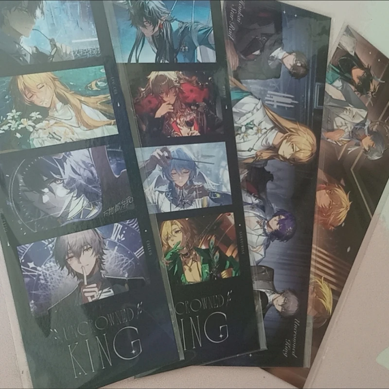 4Pcs/Pack Anime Game   Laser Ticket Rectangular Bookmark Dan Heng·Imbibitor Lunae Mydei Phainon LOMO Postcard