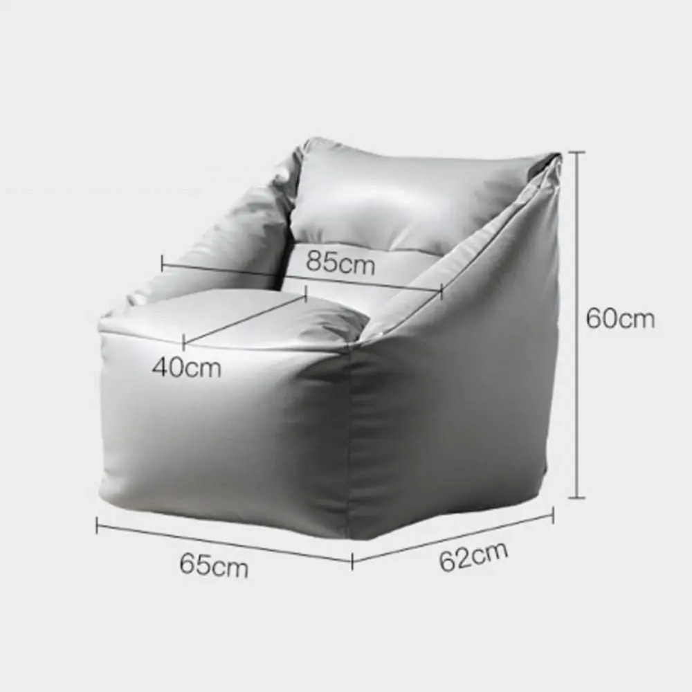 أريكة كبيرة داخلية وخارجية مع حشوة، مثالية للحديقة وغرفة المعيشة وغرفة النوم والأسود والبيج 65-62-60 سم #2