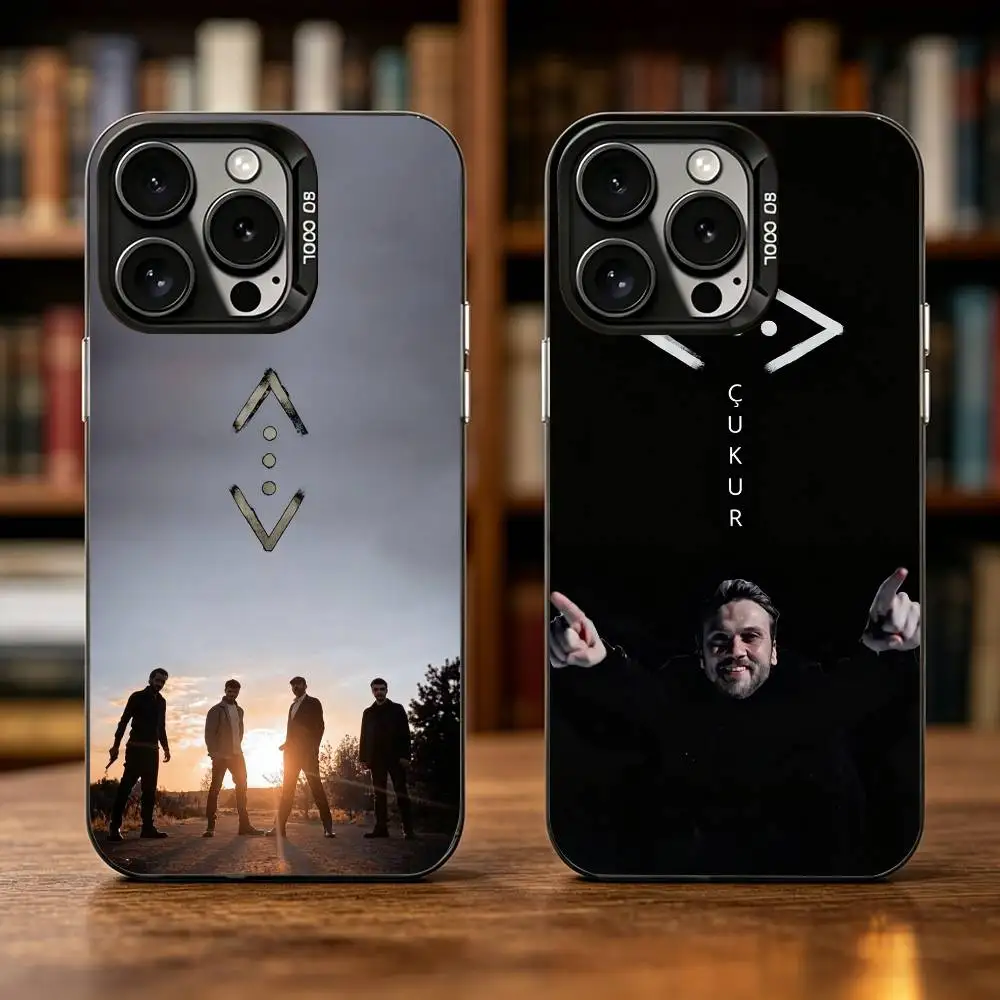The P-Pit C-Cukur Phone Case For iPhone 17,16,15,14,13,12,11 Plus,Pro Max,XS,Colorful Silver Phone case Funda Cover