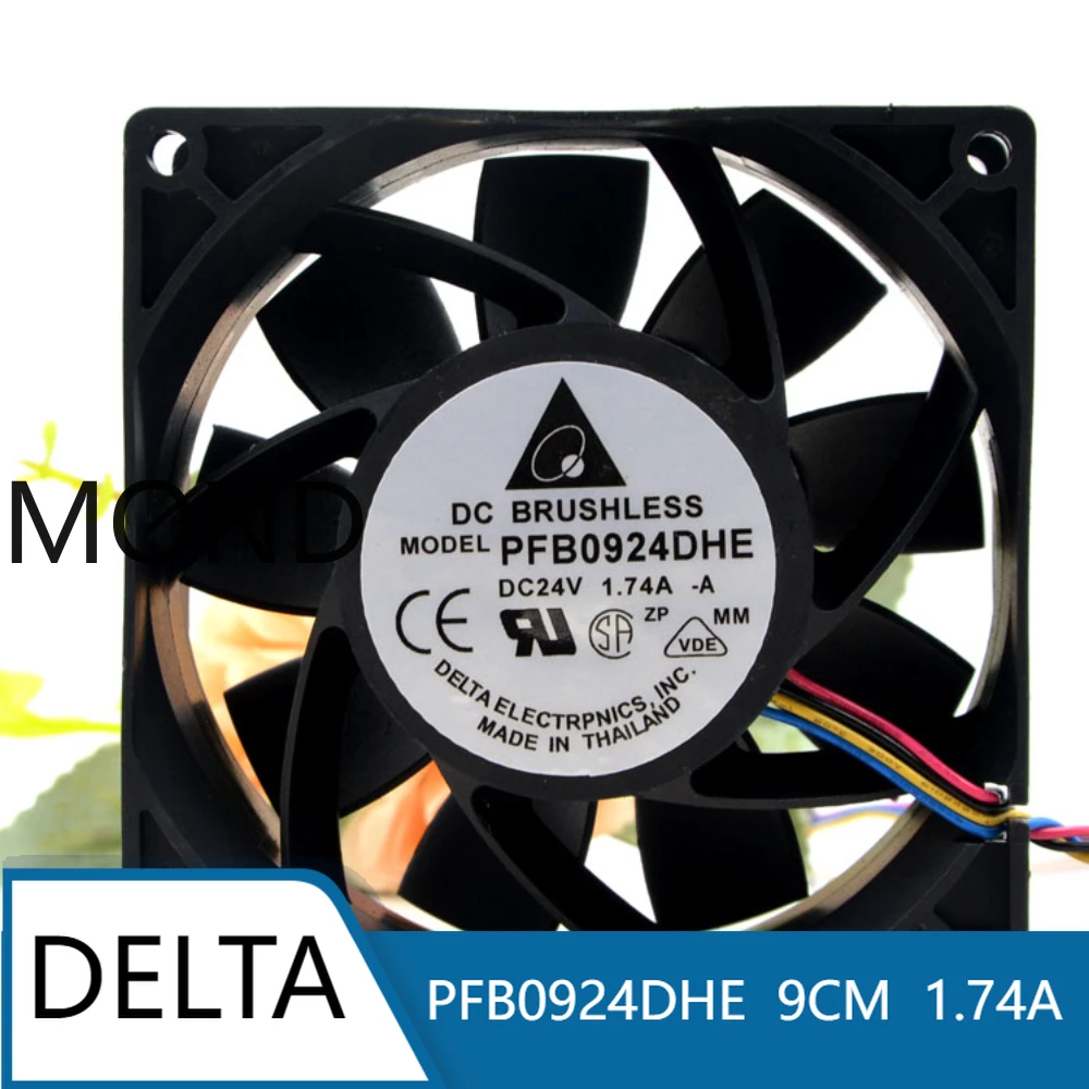 

Delta PFB0924DHE 9CM 9038 24V 1.74A violent high air volume chassis cooling fan