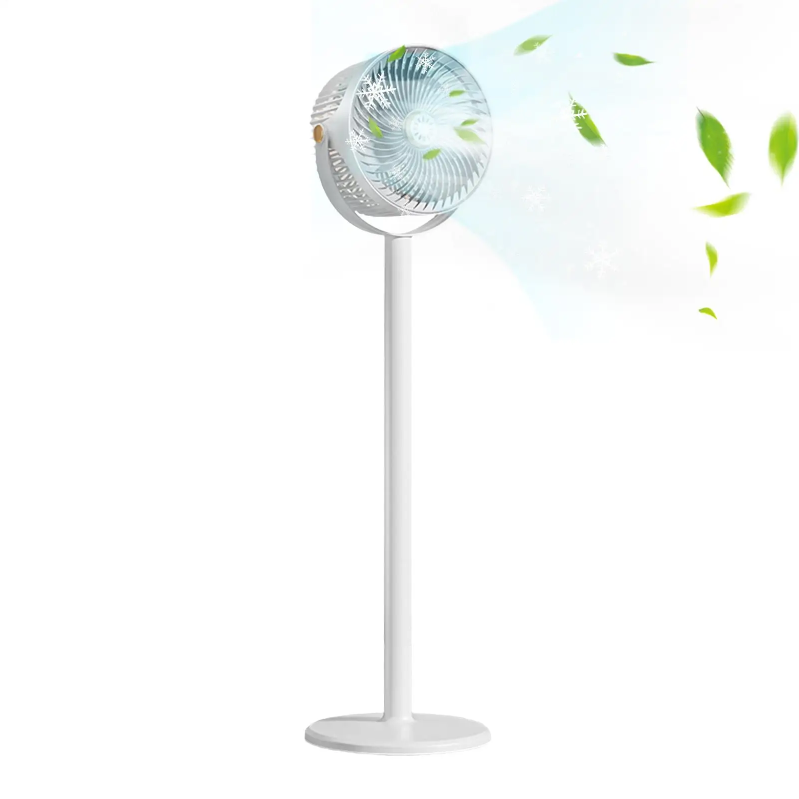 Bedroom Pedestal Fan 5-Speed 360 Oscillating Height Adjustable Rechargeable Bedroom Pedestal Fan Indoor For Home Office Dorm