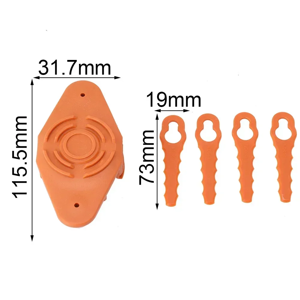 With Plastic Blade Mowing Cutter Head Lawn Mower Accessories For WG150 WG151 WG180 Garden Power Tool High Quality