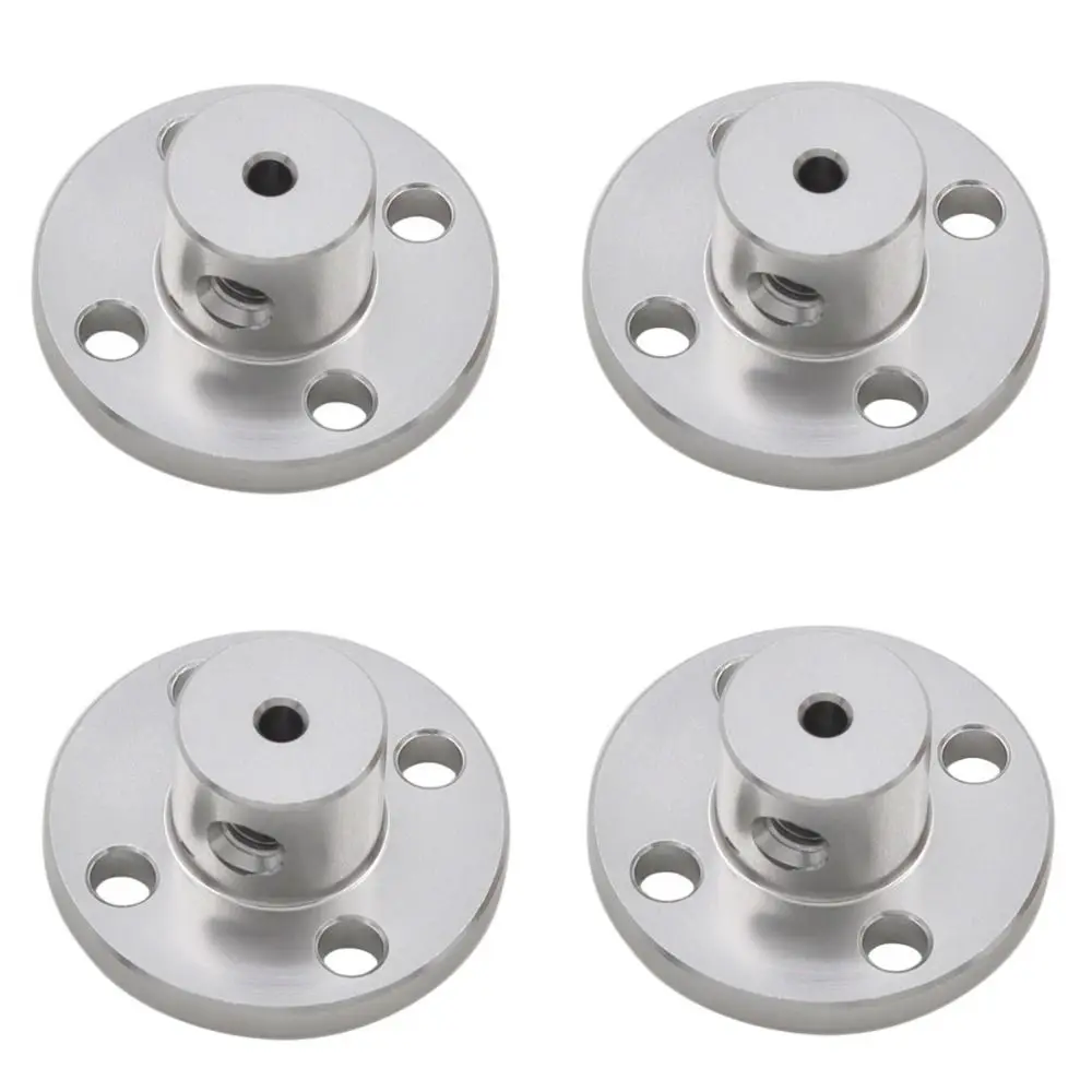 3mm To 12mm Bore Flange Coupling Multi-Size Fit Bracket Mount Shaft Flange Connector Metal Construction Rigid Coupling