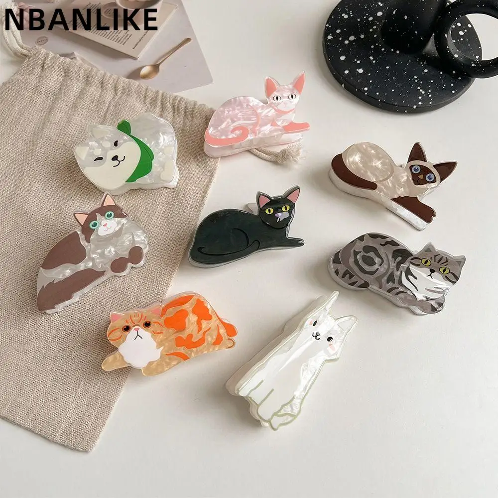 

Fashion Colorful Maine Cat Puppy Hair Clip Cute Cartoon Animal Dog Hair Claw Women Headwear