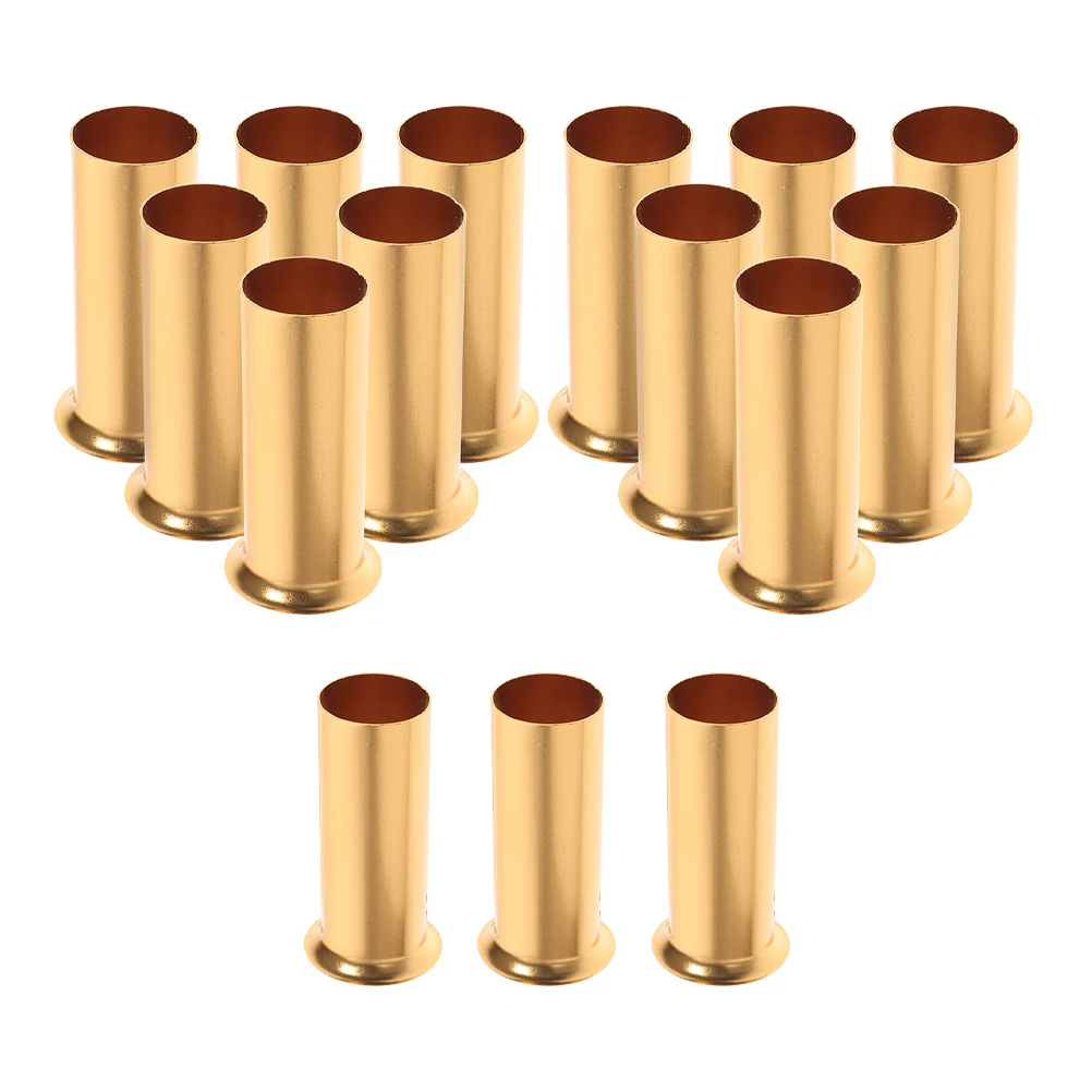 

15 Pcs Chandelier Cutting Sleeves Hanging Lamp Base Covers Tube Bracket Lighting Parts Metal Candelabra Base Sockets Safe
