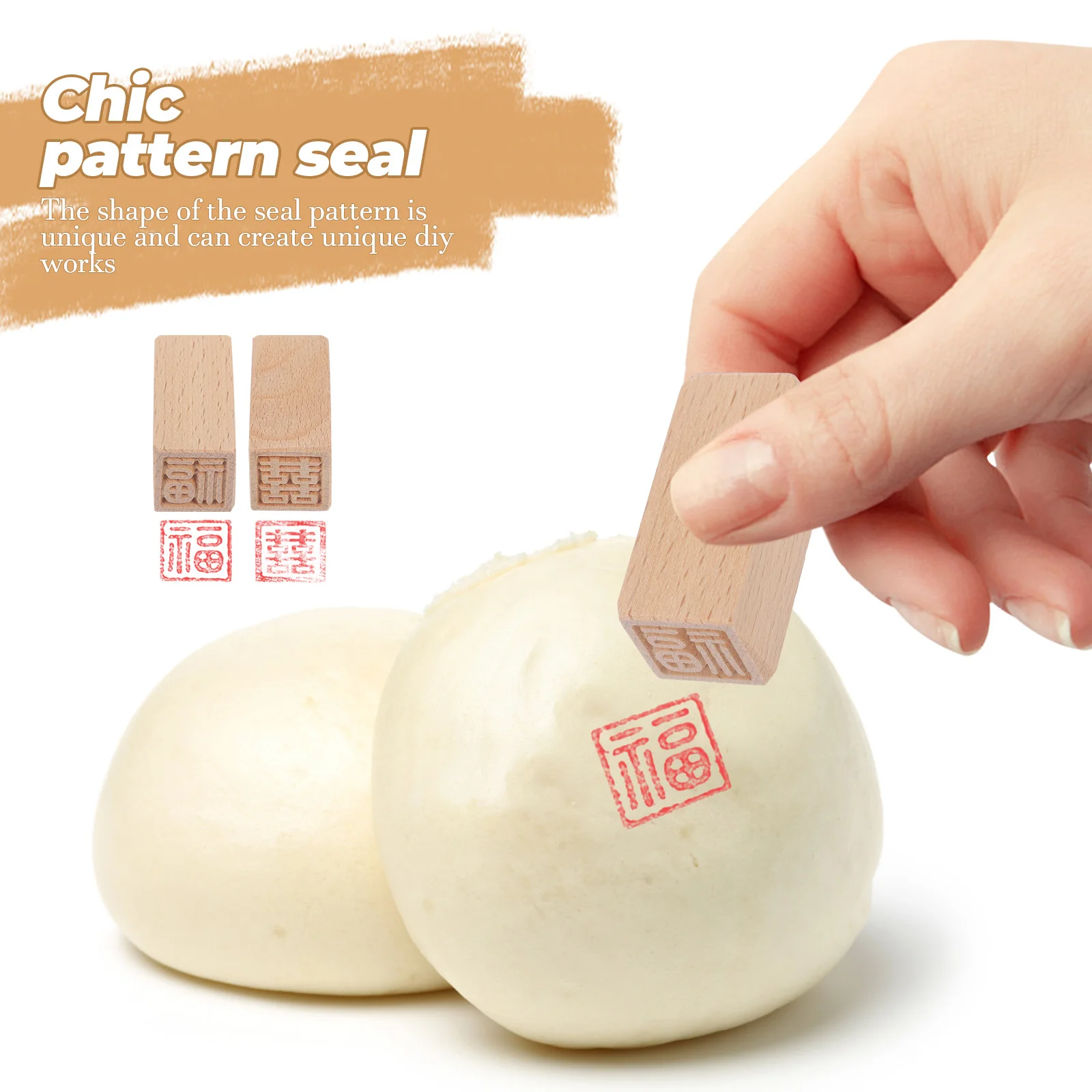 2 قطعة ختم خشبي الإبداعية نمط الختم Diy بها بنفسك سكرابوكينغ الاطفال اللعب كتيب ختم فريد شيك الحلوى أداة خفيفة الوزن #2