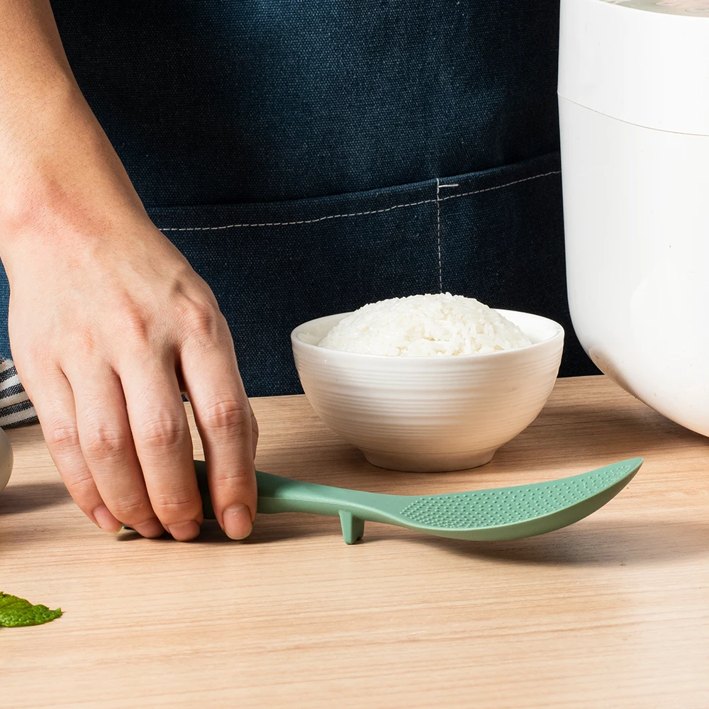 1/2/3Pcs Silicone Non-Stick Cooking High-Temperature-Resistant Spoon Anti-Scalding Pot Rice Durable Kitchen Gadgets