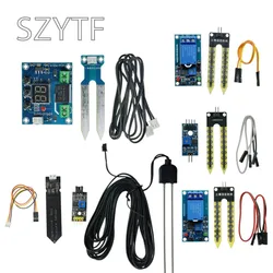 Capacitive Soil Moisture Sensor Module / Soil Humidity Digital Display Relay Control Module Automatic Watering For Arduino