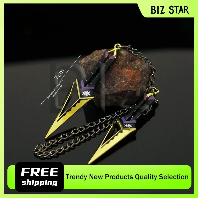 Valorant – périphériques de jeu 7cm/2.75 pouces, épées mêlées, modèle d'arme en métal Katana japonais, accessoires, ornements, cadeaux, jouets pour garçons