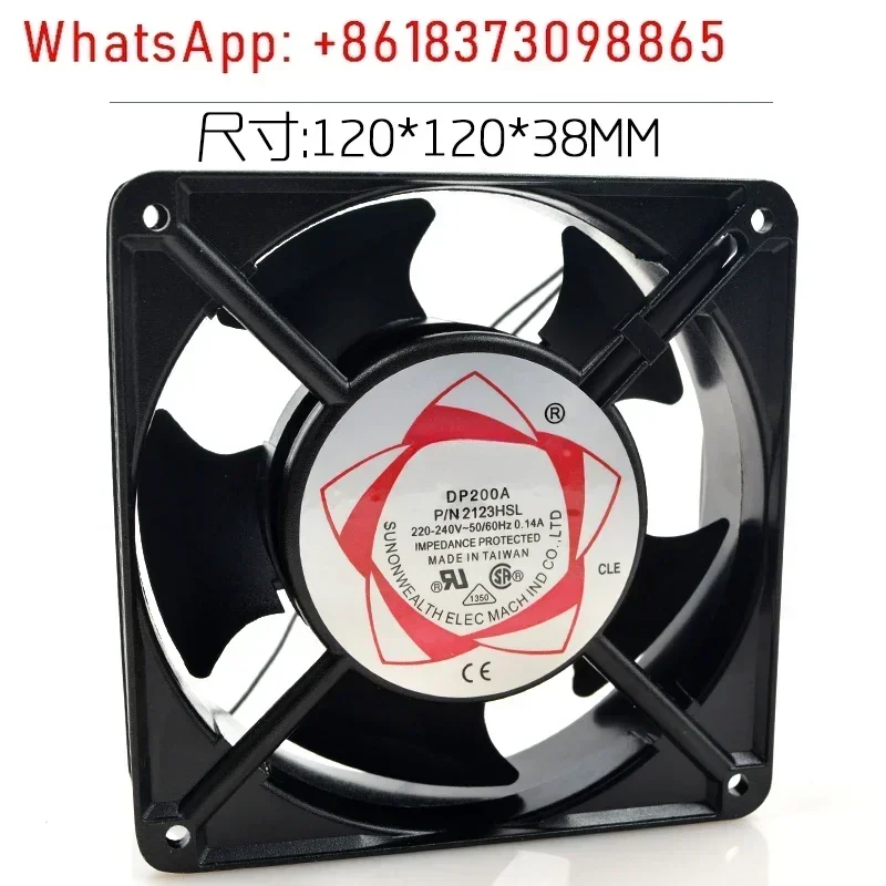 DP200A 2123XSL 220 В 12038 12 см импортный медный провод, переменный ток, вентилятор для шкафа