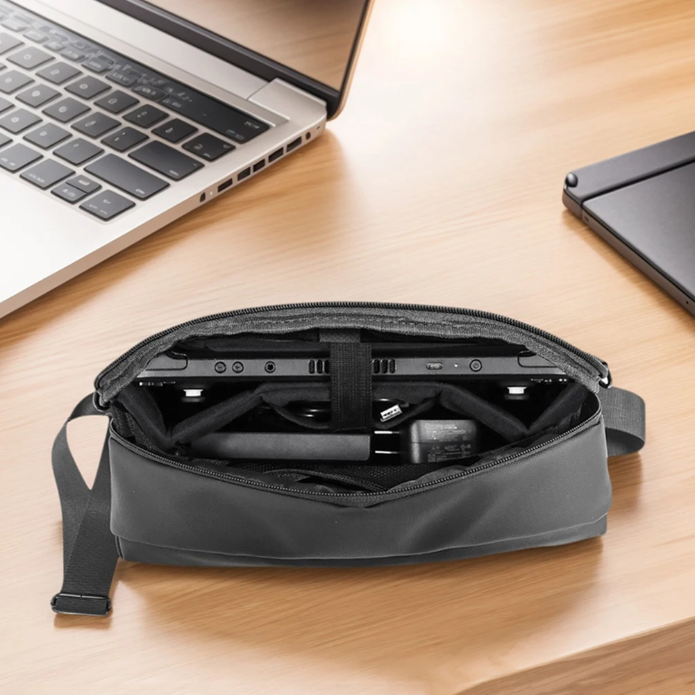 

For NS2 Console Protective Shoulder Bag Large Capacity Game Console Sling Bag Zipper Closure for Steam Deck/ROG Ally Accessories