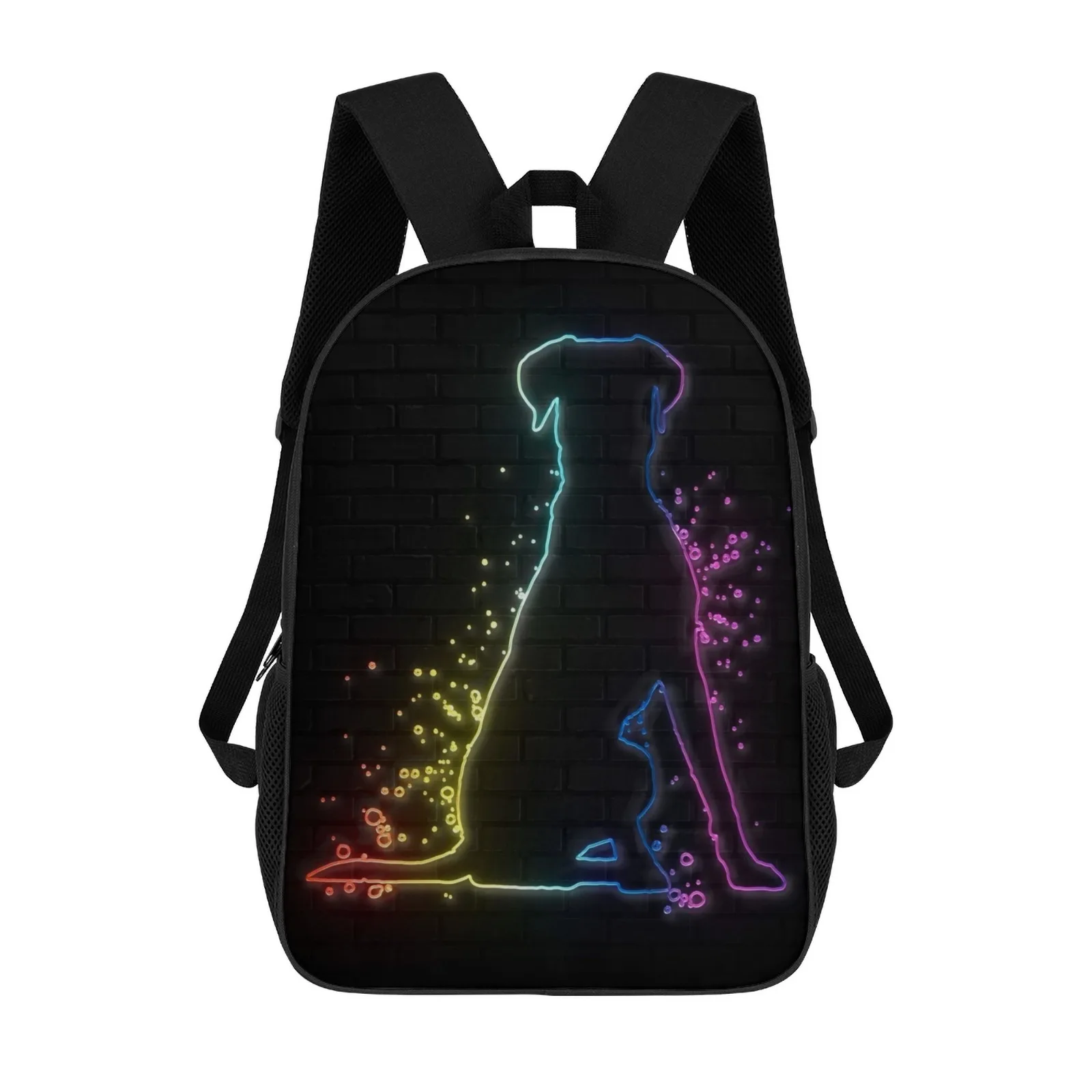 

Рюкзак на молнии с принтом собаки добермана Mochilas, сумка для книг, сумка для учеников начальной школы, 17-дюймовая школьная сумка-рюкзак
