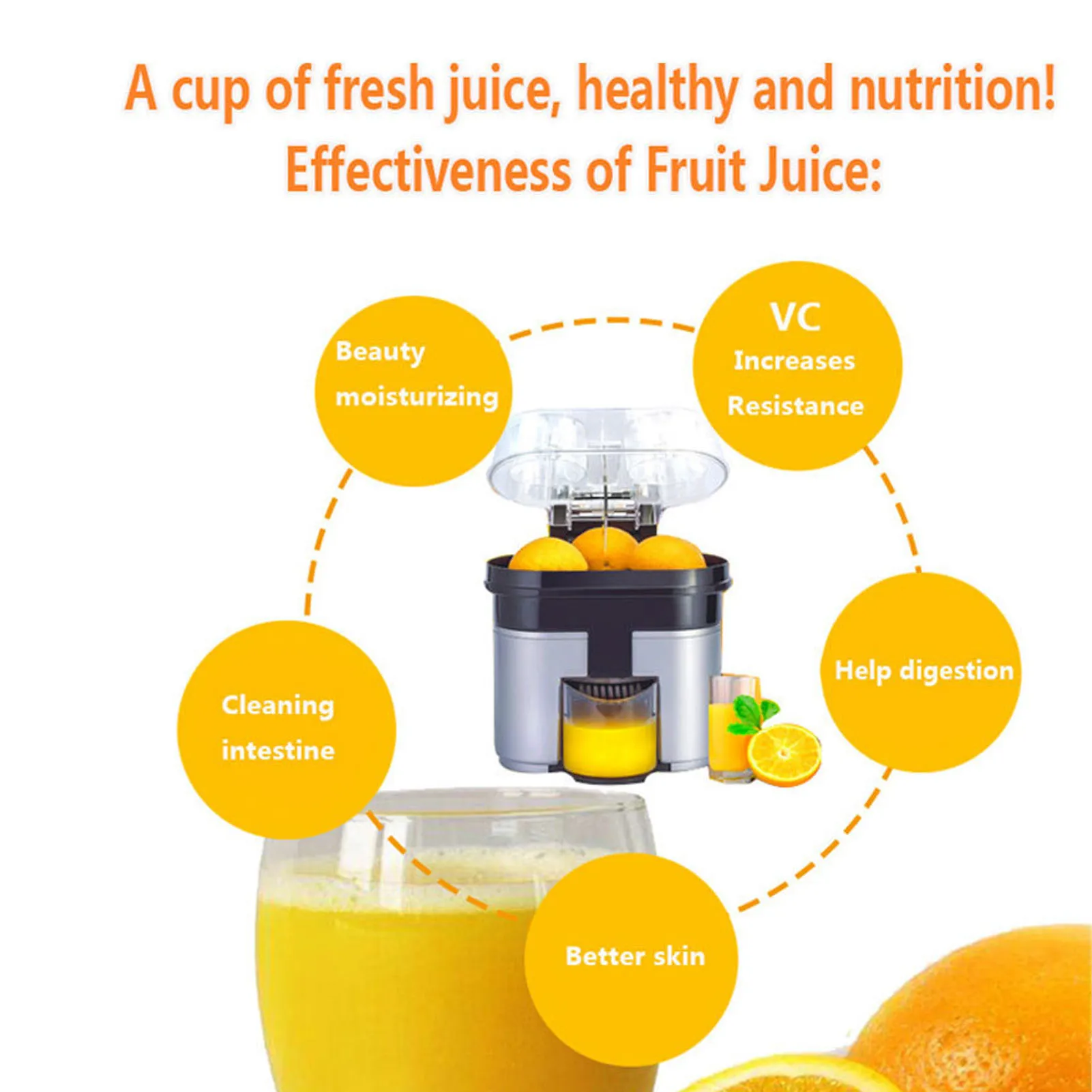電動ツイン柑橘類絞り器、お手入れ簡単、18000RPM自動柑橘類ジュース抽出器、柑橘類の効率的なスライスとジュース抽出
