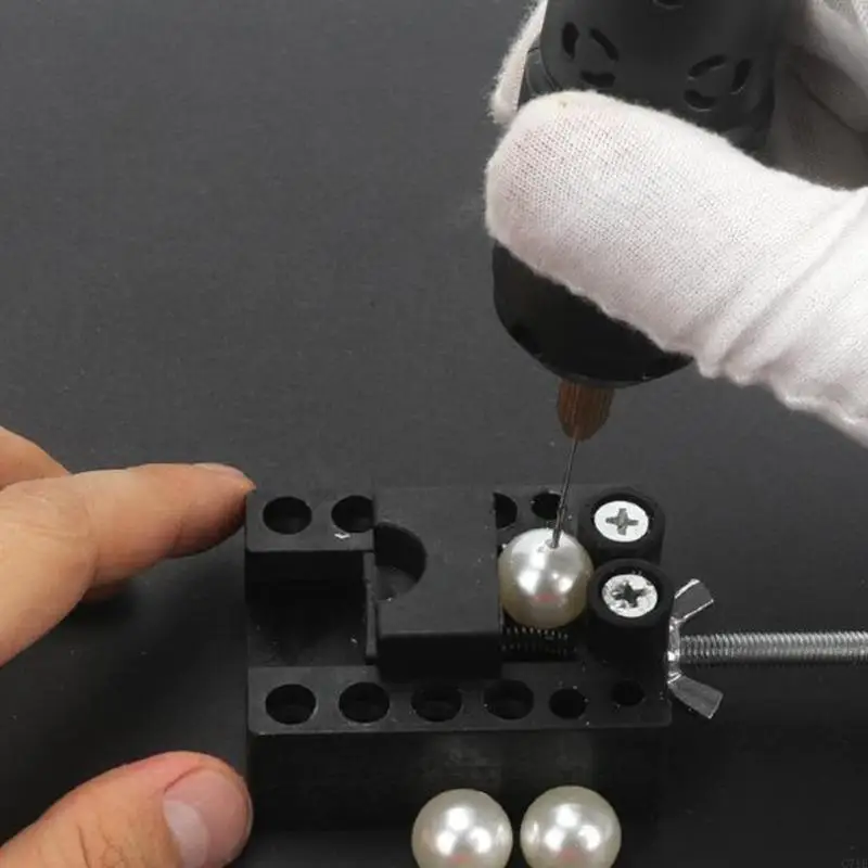  Micro Electric Hand Drill Set with 3pcs Drill Bits Epoxy for Jewelry Making DIY