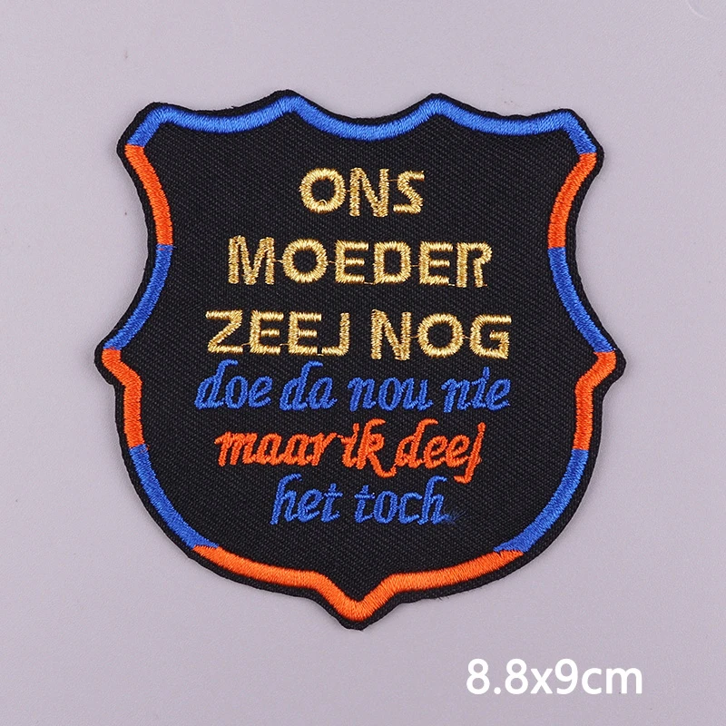 Lampegat Embroidery Patch On Clothes Netherland Carnival Iron On Patches For Clothing Emblem Applique Badge Stick Diy