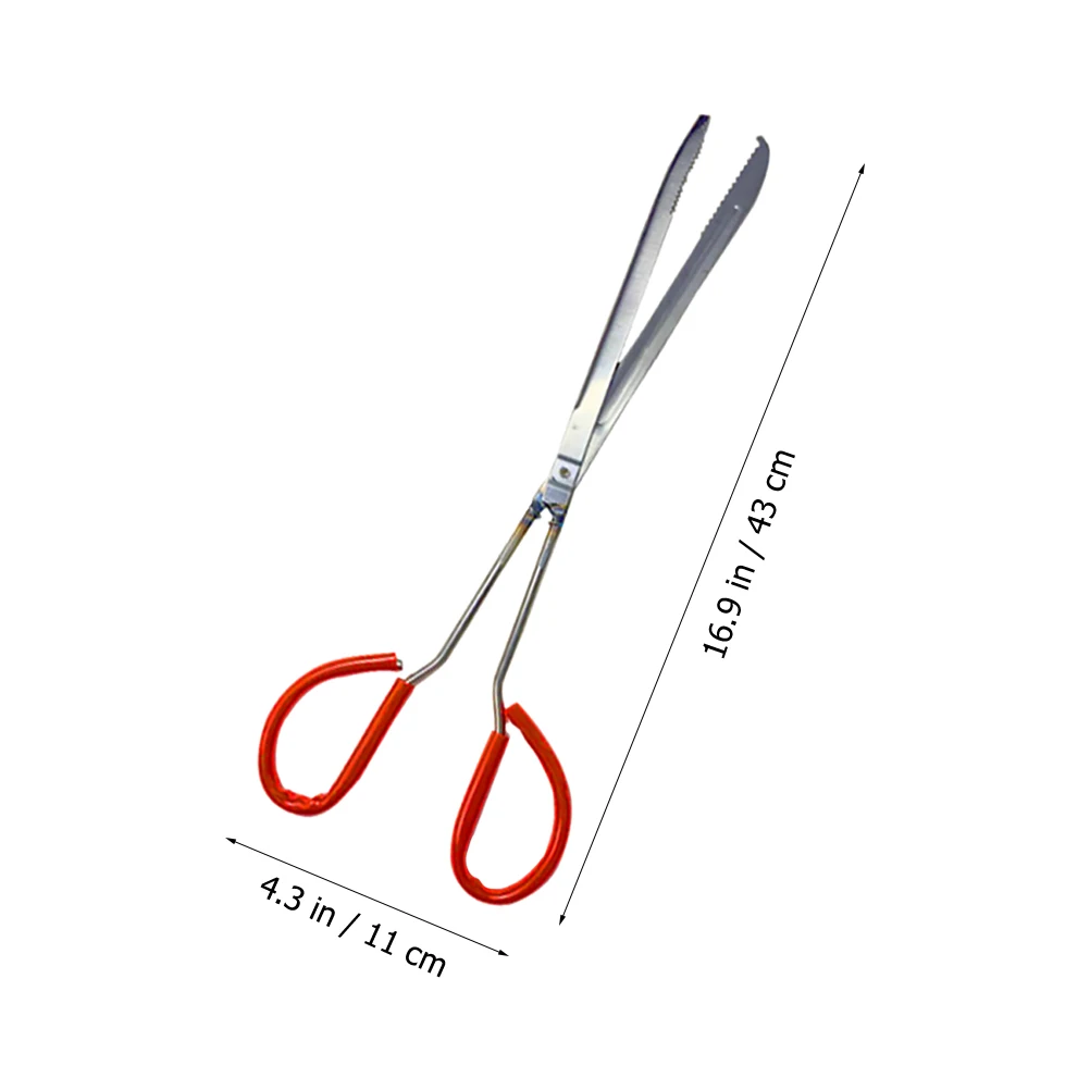 

Sturdy Metal Crab Tong Eel Clamp Non-Slip Reusable Seafood Clip Strong Iron Abs Material Comfortable Ergonomic Grip Claw Clamp
