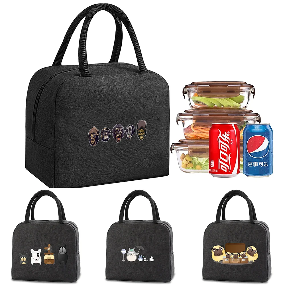 

Lunch Bags cooler Tote Portable Insulated Box Canvas Thermal Cold Food Container School Picnic Men Women Kids Travel Dinner box