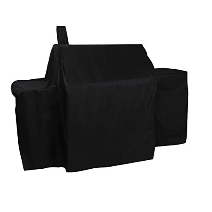 

Heavy Duty Waterproof Grill Cover for Char-Griller 21212123 Grills and Char-Griller Smokers with Side Fire Box Black