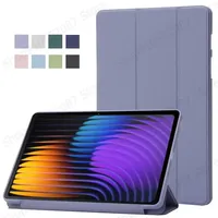 For Xiaomi Pad 7 Pro Case 11.2 inch Trifold PU Leaher Soft Back Stand Tablet Coque For Xiaomi Pad 7 Mi Pad 7 Pro 2024 Case Funda