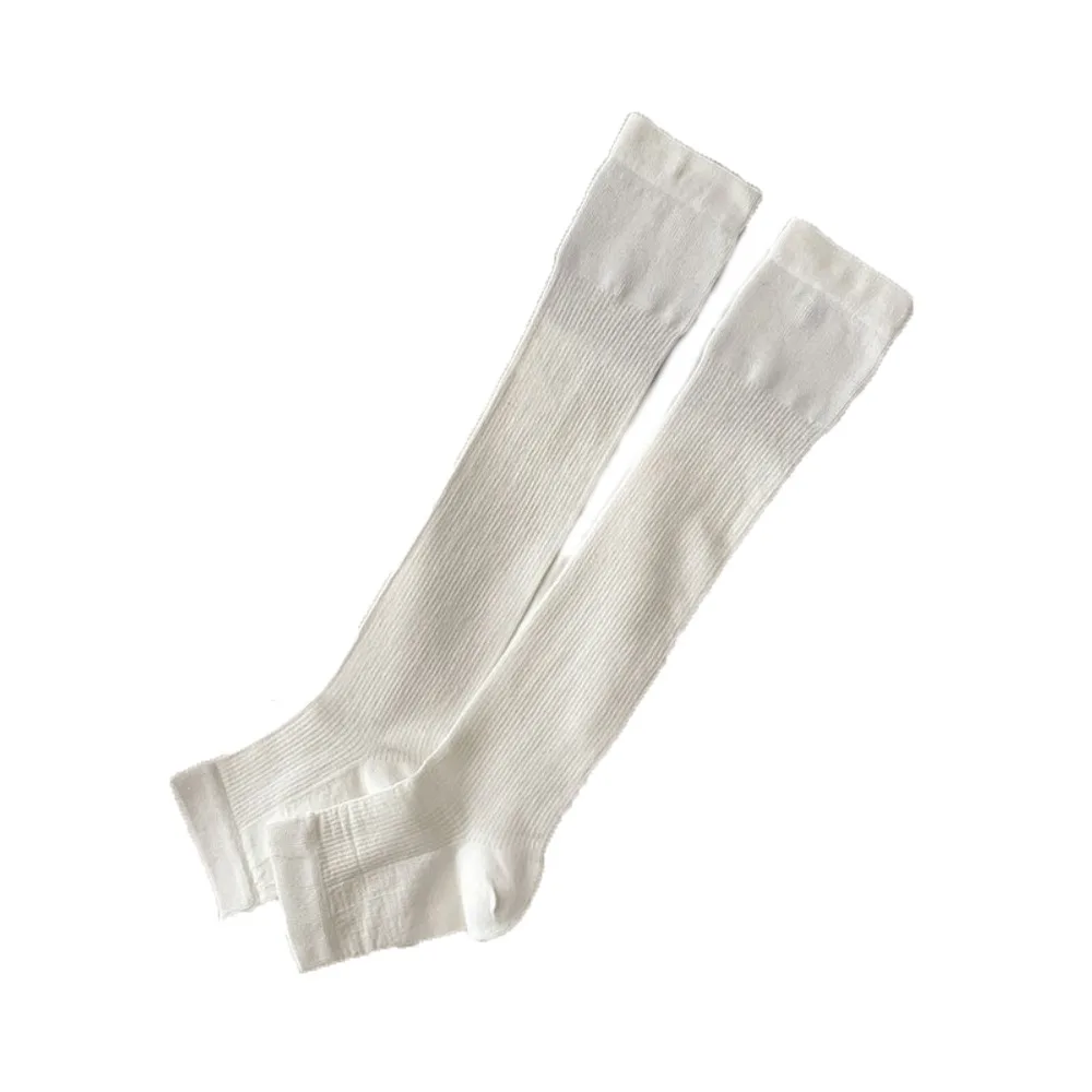 

Fashion Thin Knee High Stockings Simple Solid Color JK Calf Long Socks Hosiery Harajuku Mid-tube Stocking Women School