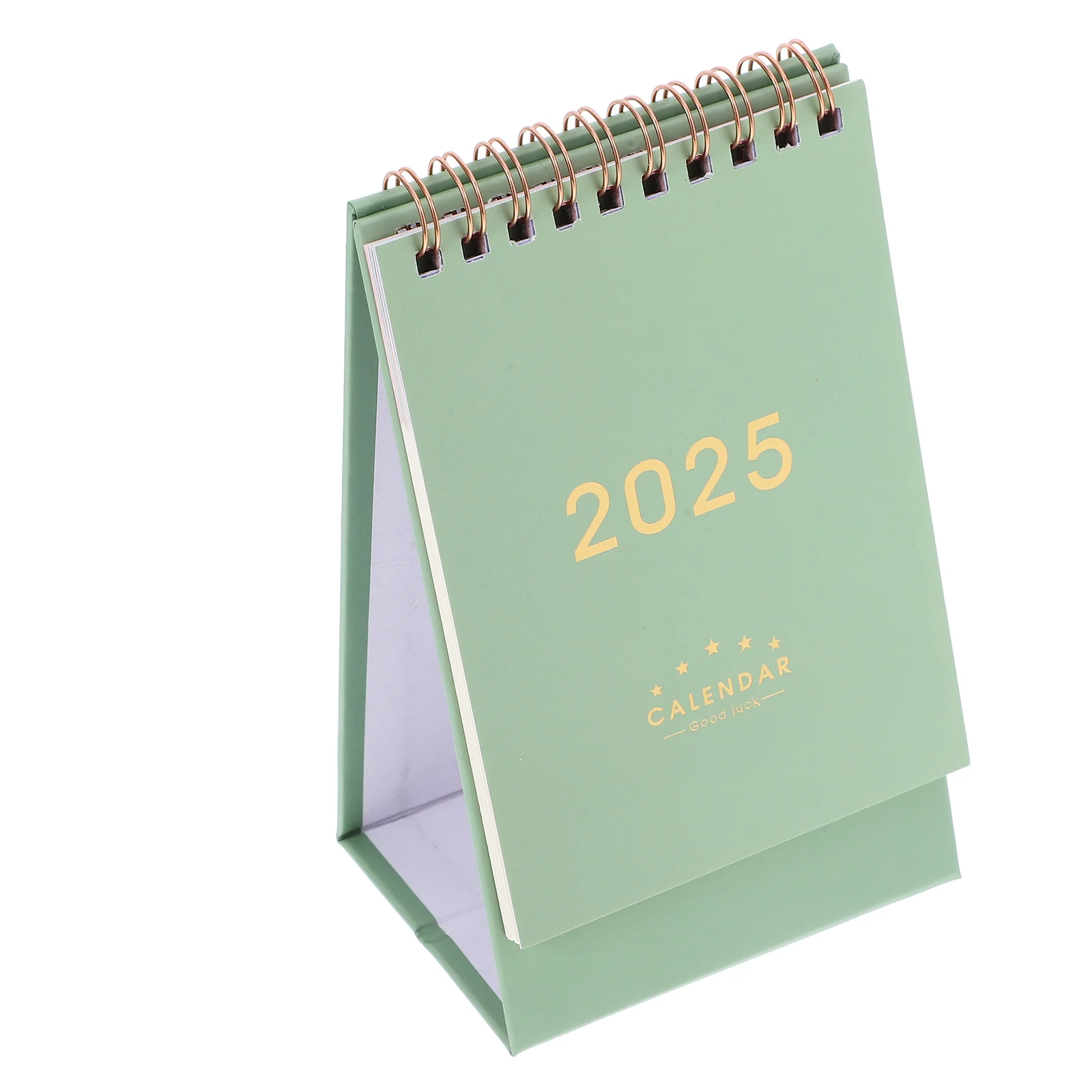 2025 Desk Calendar Daily Planner Small Academic Year Monthly New Standing Flip Desktop for Turn The Page Spiral Office