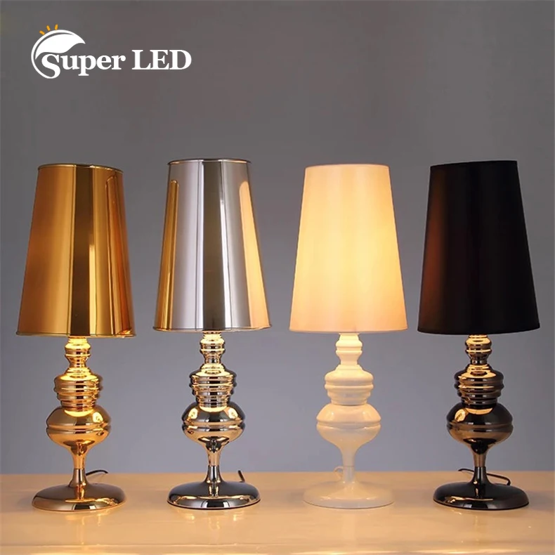 European Style Table Lamp Desk Lamp Modern Simple Cozy Bedroom Bedside Lamp Living Room Decoration Hotel Room Guard Desk Lamp