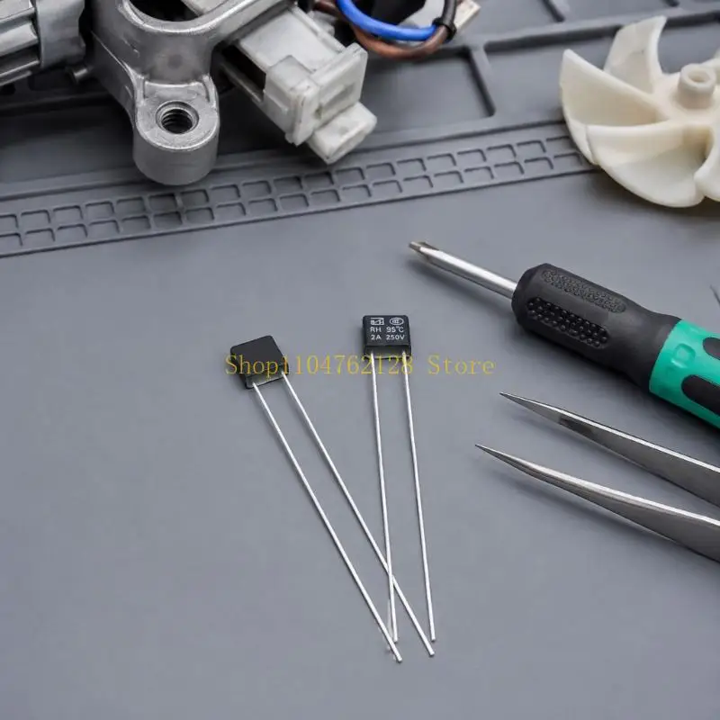 Wire End Trip Component 10 Pack 2A 250V for Fan Motor Temperature Switches best sale