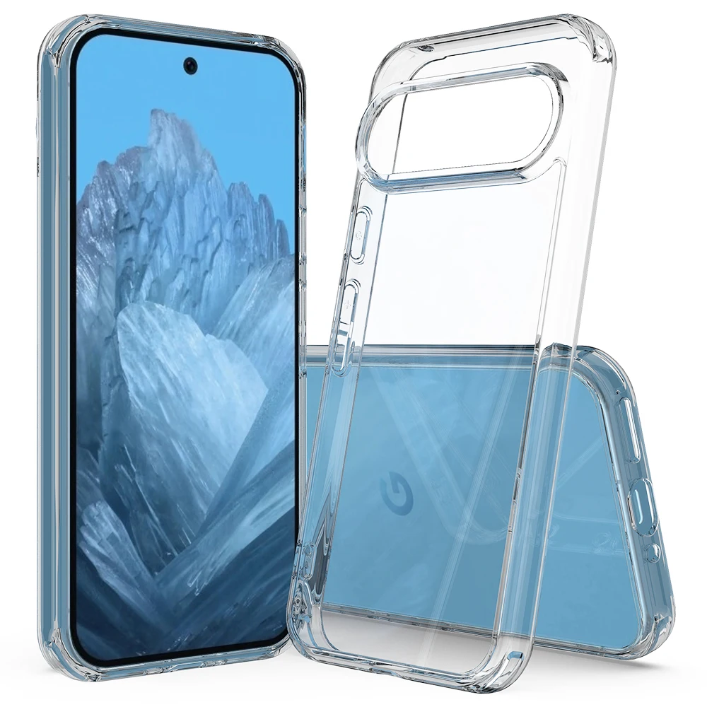 Shockproof Acrylic Clear Hard Case For Google Pixel 9 Pro 8A 8 7A 7 6A 6, Slim Non-Yellowing Crystal Transparent Phone Cover