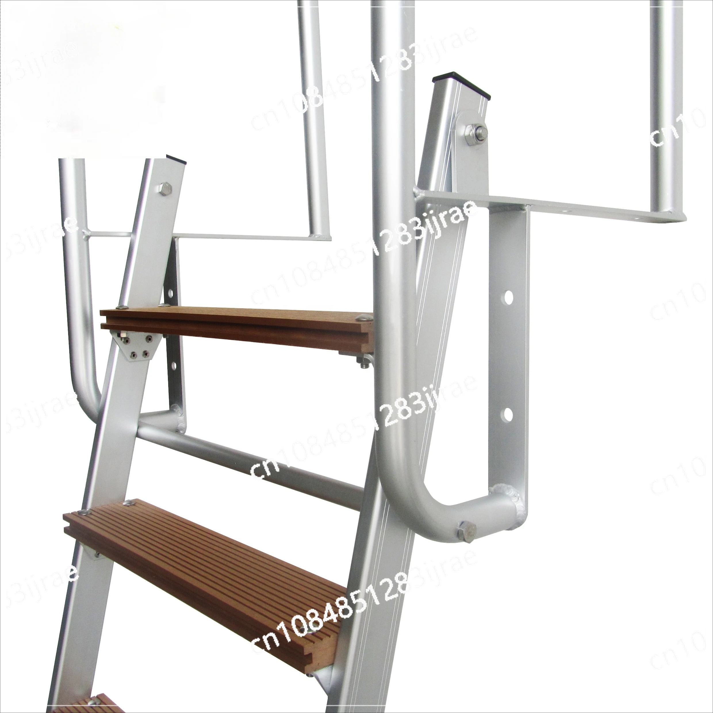 Aluminum Swimming Pool Safety Step Dock Ladder Folding Extend Straight Swim Ladder