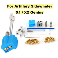 3D Printer Hotend Kit 24V 64W Heating Tube Thermistor 0.4mm Nozzle 1.75mm Throat For Artillery Sidewinder X1 X2 Genius