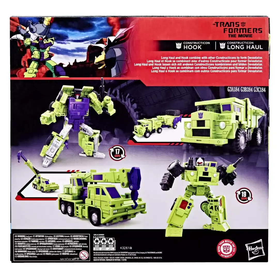 The Transformers: The Movie Constructicon Long Haul & Constructicon Hook Studio Series SS86 6,5-inch actiefiguren speelgoed 2-pack