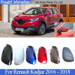 CAPQX Rearview Mirror Cover Shell Lid For Renault Kadjar 2016 2017 2018 Outside Mirror Lid Mirror Shell Housing Cap