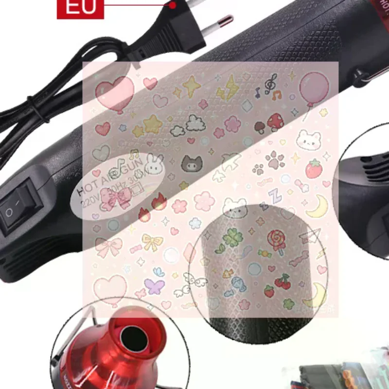 220V DIY Heat  Electric Power Tool Hot Air  300W Temperature  With Supporting Seat Shrink Plastic DIY Craft Tool