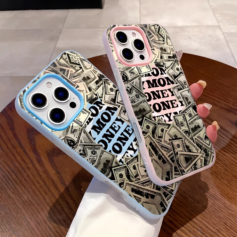 

Магнитный роскошный модный модный чехол для телефона с рисунком денег в долларах США для IPhone 16, 15, 14, 13, 12, 11 PRO MAX, силиконовый противоударный чехол для телефона