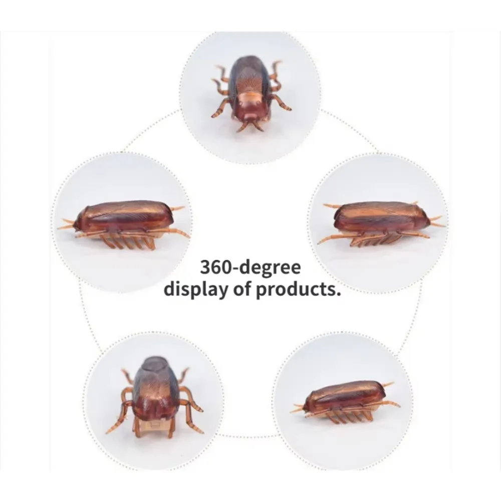 Funny Simulation of Cockroaches Pet Cat Dog Kitten Interactive Training Vibration Insect Play Toy