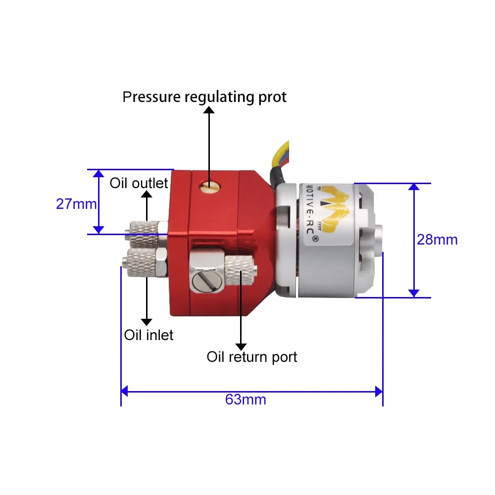 

Mini Hydraulic Pump 6Mpa High Pressure For Kabolite 336/966 Huina 1580 EC160E RC Excavator Bulldozer Upgrade Parts