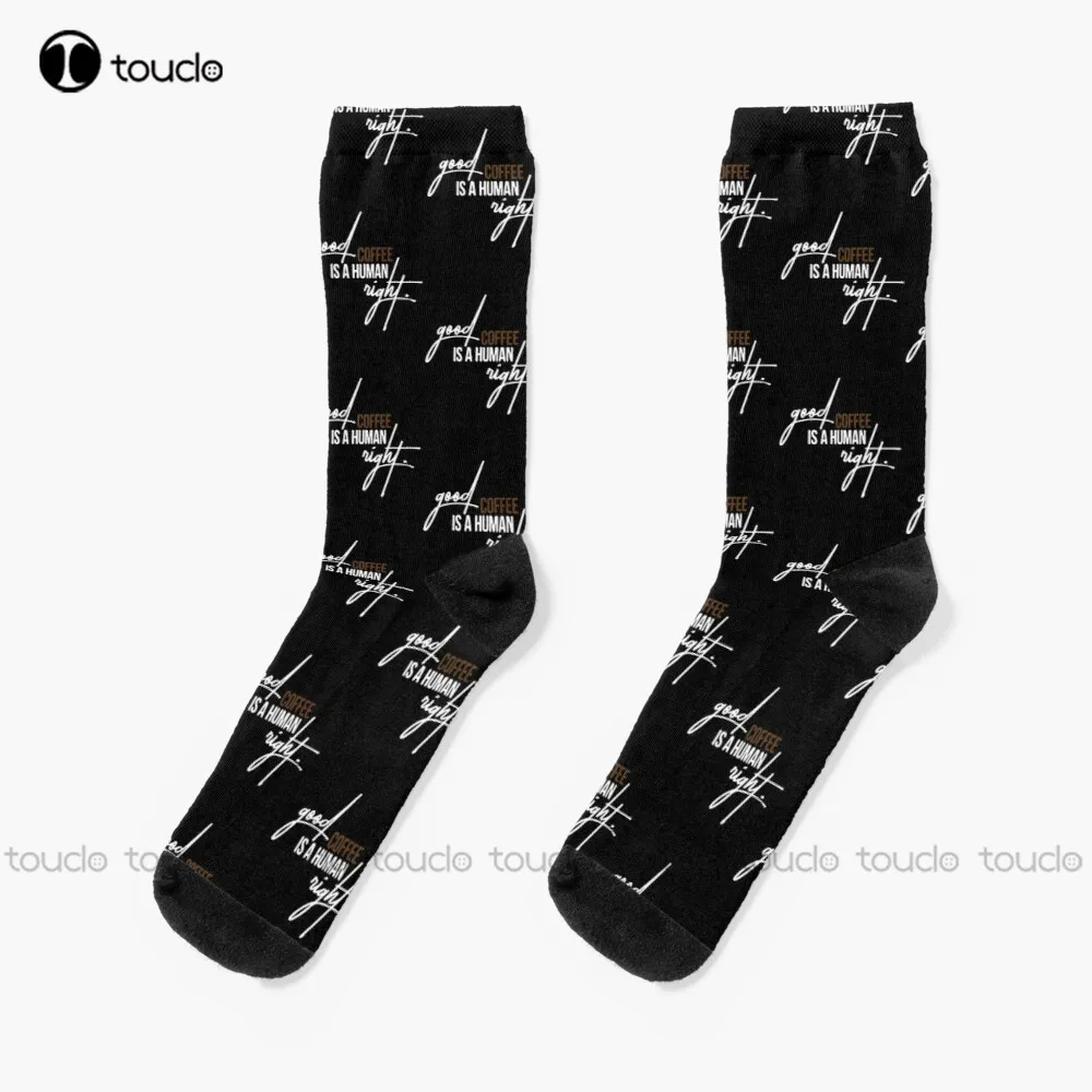 

Coffee Is A Human Right! Socks Fun Socks For Men Unisex Adult Teen Youth Socks Custom Gift 360° Digital Print Hd High Quality