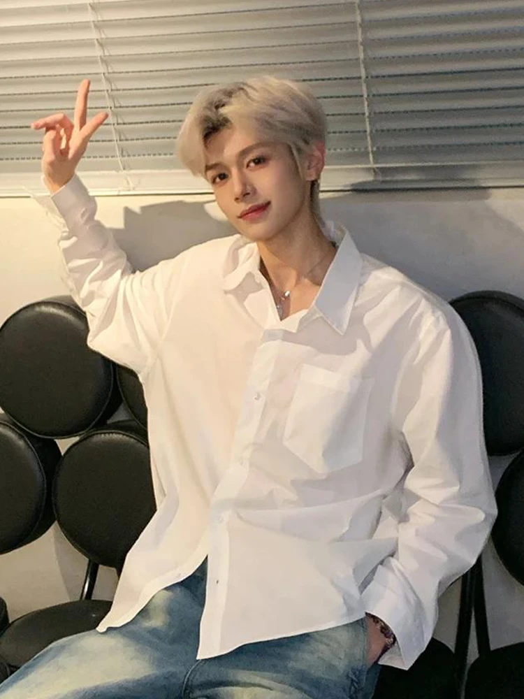 

Cleanfit White Long Sve Cotton irt Men's Spring Autumn Inner Wear Suit irt Couple Base Layer Outerwear