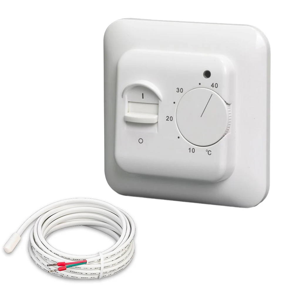 

Внутреннее нагревательное устройство, электрический термостат, напряжение 220 В переменного тока, 230 В переменного тока, термостат с внешним датчиком, электрическое отопление, как показано на рисунке