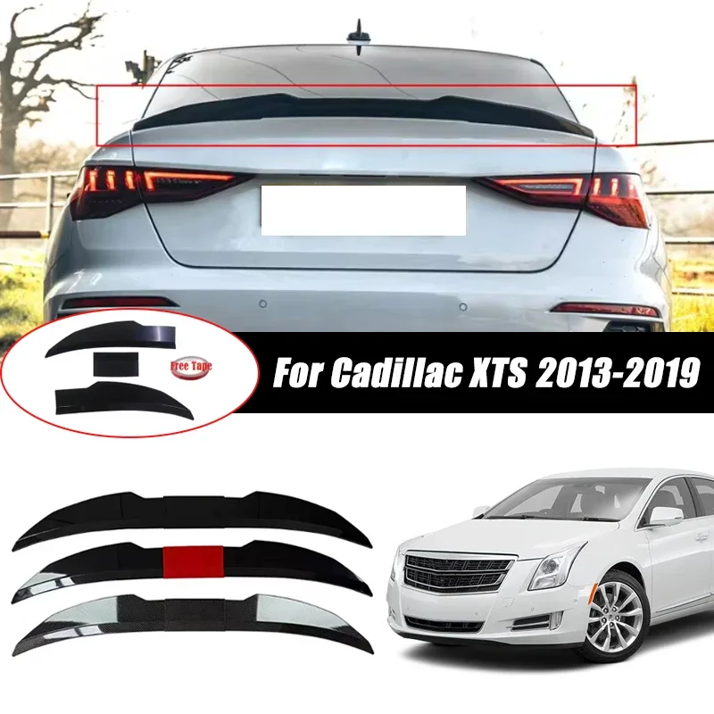 3pcs Sedan Rear Trunk Spoiler For Cadillac XTS 2013-2019 Adjustable DIY Modified Trunk Spoiler Automotive Accessories