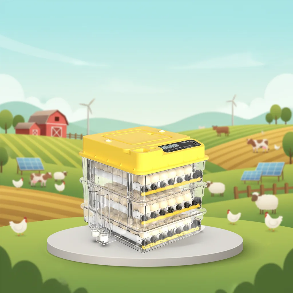 

108 Egg Automatic Incubator, Stackable Design for Poultry Hatching