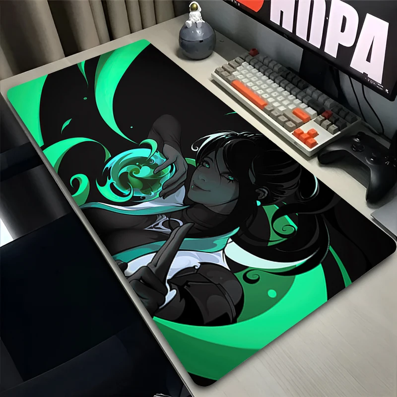 Alas Mouse PC Karet Anti Selip V-valorant Sage HD Alas Mouse Laptop Gamer Kabinet Alas Keyboard Komputer Kantor Alas Mouse Meja Gaming