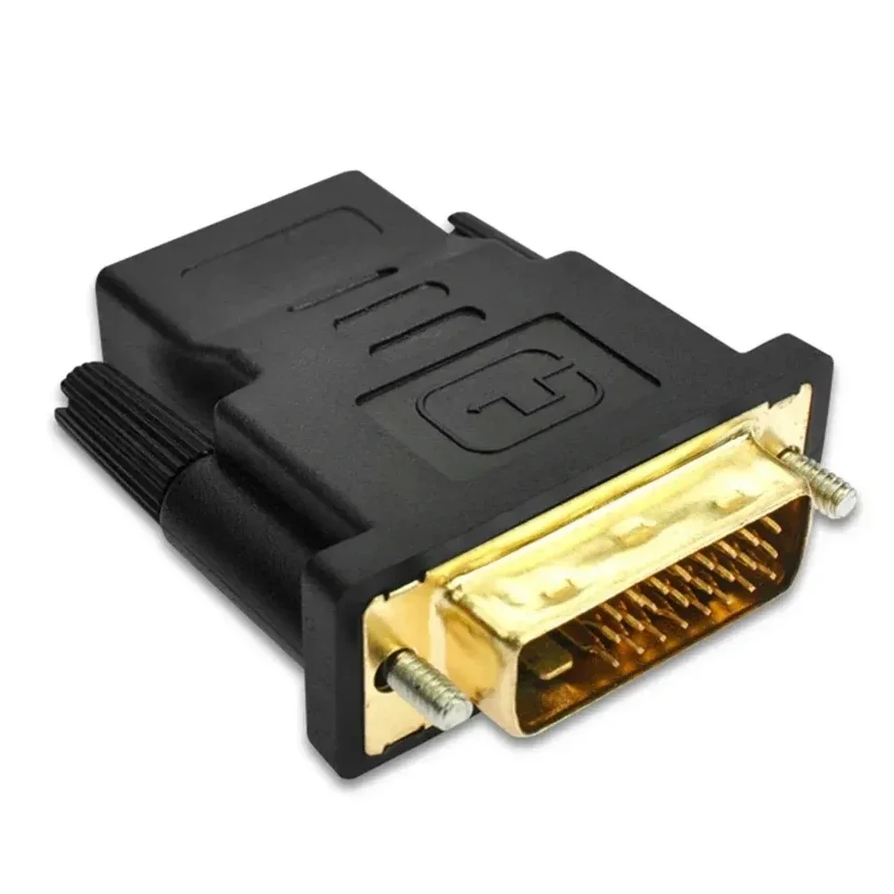 DVI 24+1 to HDMI-Compatible Plated Plug DVI Male to HDMI-compatible Video Converter for PC HDTV Projector