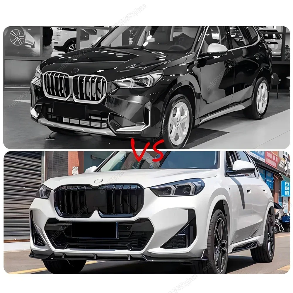 Car Front Grille Bumper Grill Facelift For BMW X1 U11 iX1 M Sport 2022-2024 Gloss Black Grille Bodykits Tuning Auto Accessories