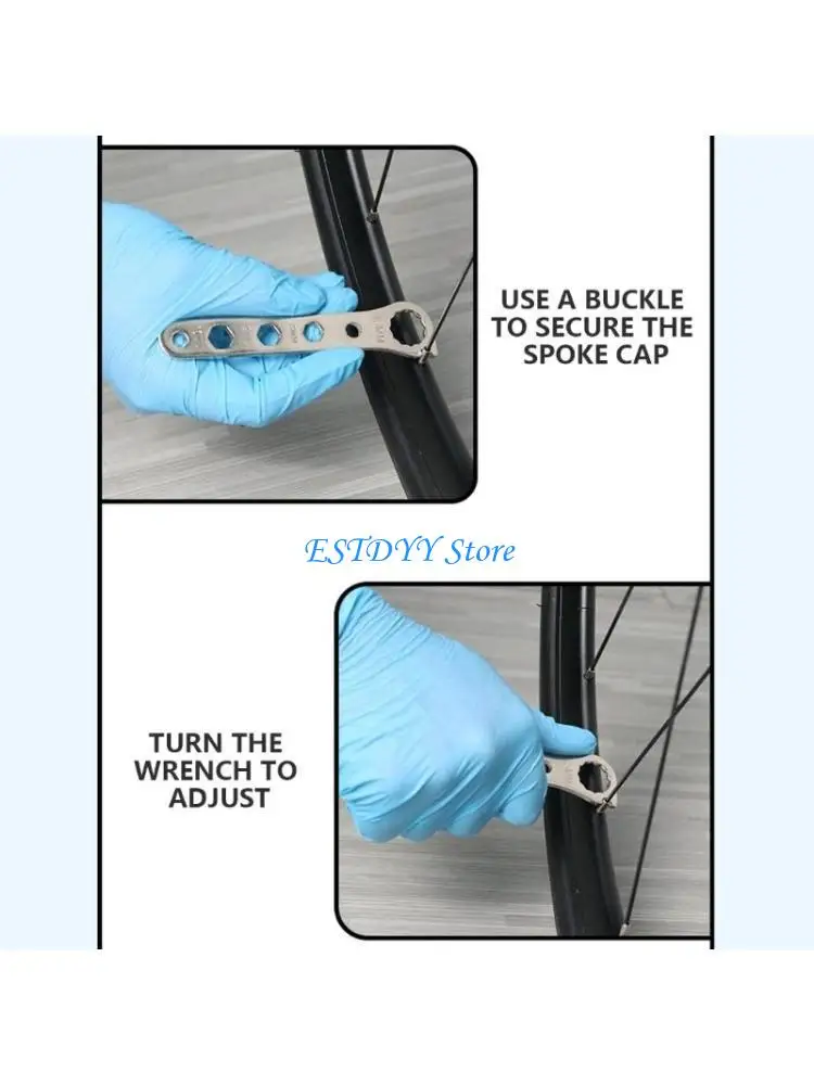 

G6DE Mountain Bike Spoke Adjustment Wrench Bicycles Wrench Bikes Spoke Wrench Tool