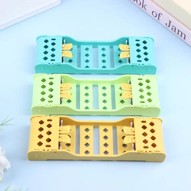 Dental Instruments Plastic Disinfection Box with Clear Lid Storage Case for Medical Tool  at Home and Dental Office