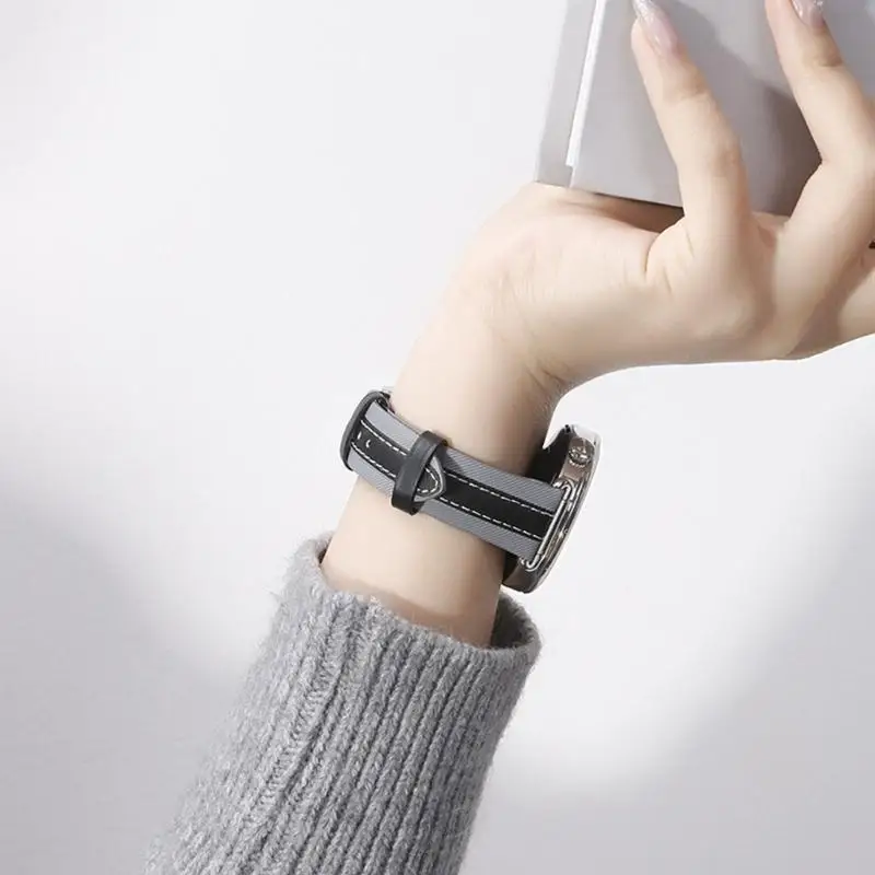 

31BA PU Leather Straps For Watch GT4/5/6 41mm Watch Bands 18mm Width Leather Bands Replacement Straps Belt